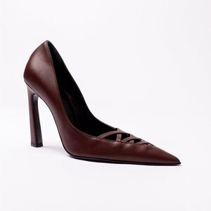 HAGELSTAM Ruby Pump 105 – Chocolate Leather – Size 38